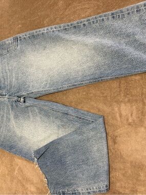 Express Light Blue Straight Jeans